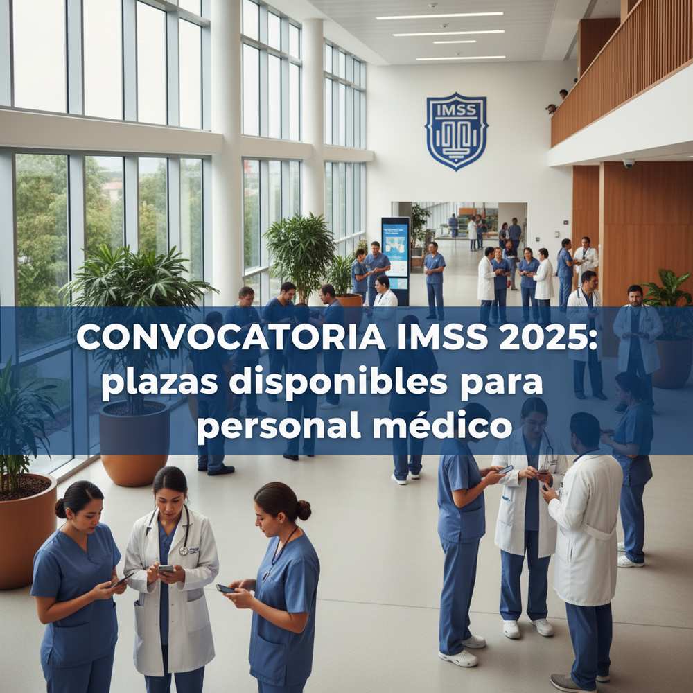 Convocatoria IMSS 2025: plazas disponibles para personal médico