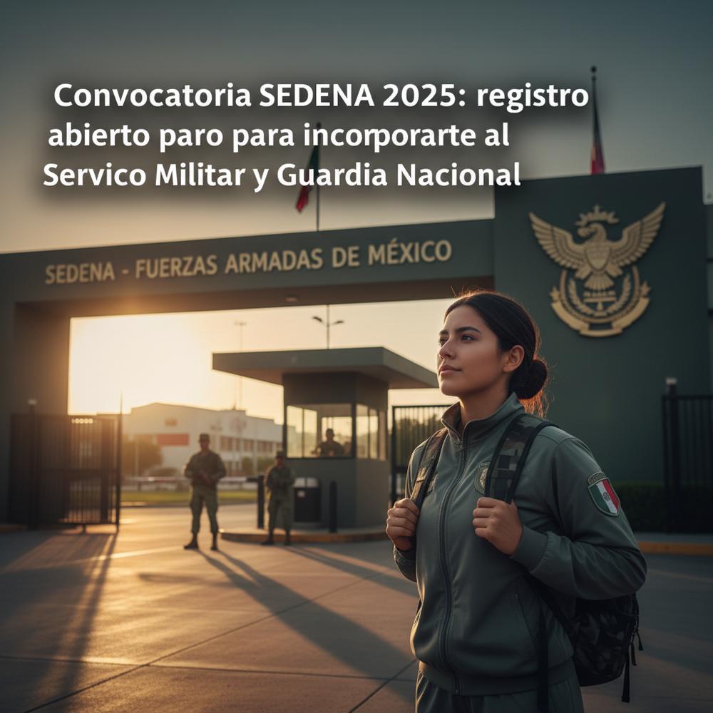 Convocatoria SEDENA 2025: registro abierto para incorporarte al Servicio Militar y Guardia Nacional