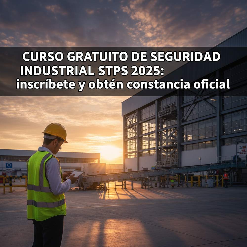Curso Gratuito de Seguridad Industrial STPS 2025: inscríbete y obtén constancia oficial